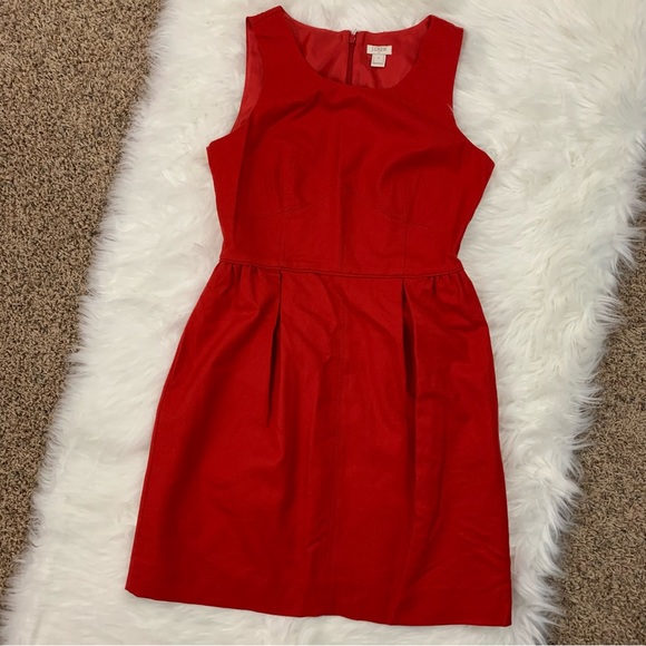 J. Crew Red Wool Blend Dress - Picture 8 of 16